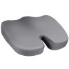 Seat Cushion Coccyx Orthopedic Memory Foam Cushion Tailbone Hip Support Chair Pillow for Office Car Seat - Grey