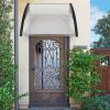 Free shipping 100 x 80 Household Application Door & Window Rain Cover Eaves Canopy White & Black Bracket YJ - black