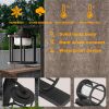Inowel Wall Sconce Replaceable GX53 LED Bulb Porch Light Modern Waterproof Wall Lamps IP44 Waterproof Outdoor Garden Light 36309 - Black