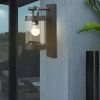 Inowel Wall Lights Outdoor Lantern with Dusk to Dawn Sensor E26 Bulb (Not Include) Max 28W 32331 - Black
