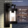 Inowel Wall Lights Outdoor Lantern with Dusk to Dawn Sensor E26 Bulb (Not Include) Max 28W 32331 - Grey