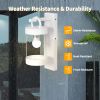 Inowel Wall Lights Outdoor Lantern with Dusk to Dawn Sensor E26 Bulb (Not Include) Max 28W 32331 - White
