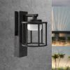 Inowel Wall Sconce Replaceable GX53 LED Bulb Porch Light Modern Waterproof Wall Lamps IP44 Waterproof Outdoor Garden Light 36309 - Black
