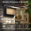 Inowel Wall Light Outdoor LED Wall Mount Lamp Modern Wall Mount Sconce Lantern Fixture for Porch Front Door 17309 - Black