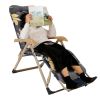 67x22in Chaise Lounger Cushion Recliner Rocking Chair Sofa Mat Deck Chair Cushion - Grey_YellowLeaf