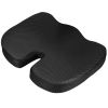 Seat Cushion Coccyx Orthopedic Memory Foam Cushion Tailbone Hip Support Chair Pillow for Office Car Seat - Black