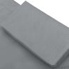Patio Lounge Bed with Canopy and Pillows Gray - Grey