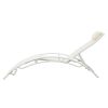 (Only for Pickup)Reclining Sun Lounger Set (Set of 2) - White