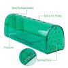 2Pcs Reusable Humane Mouse Trap Live Catch And Release Mouse Cage Animal Pest Rodent Hamster Capture Trap  - Green