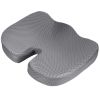 Seat Cushion Coccyx Orthopedic Memory Foam Cushion Tailbone Hip Support Chair Pillow for Office Car Seat - Grey