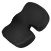 Seat Cushion Coccyx Orthopedic Memory Foam Cushion Tailbone Hip Support Chair Pillow for Office Car Seat - Black