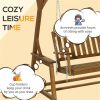 2 seats Outdoor Patio Swing Chair (Swiship ship)( Prohibited by WalMart ) - as picture