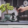 1pc Statue Miniature Figurines, Shelf Garden Decorative Object, Unique Gifts, Home Decor, Room Decor, Patio Decor, Garden Decor - Black