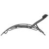 (Only for Pickup)Reclining Sun Lounger Set (Set of 2) - Gray