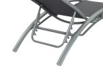 (Only for Pickup)Reclining Sun Lounger Set (Set of 2) - Gray