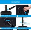Simple Deluxe 20" Heavy Duty Patio Market Umbrella Stand with Steel Holder Water Filled for Outdoor, Lawn, Garden, 20inch, Round Base - as Pic