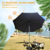 9 ft. Aluminum Market Crank and Tilt Patio Umbrella - blue