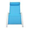 (Only for Pickup)Reclining Sun Lounger Set (Set of 2) - Blue