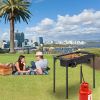 Outdoor Camp Stove High Pressure Propane Gas Cooker Portable Cast Iron Patio Cooking Burner (Double Burner 150000-BTU) - Picture shows