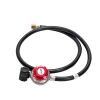Outdoor Camp Stove High Pressure Propane Gas Cooker Portable Cast Iron Patio Cooking Burner (Three Burner 225000-BTU) - Picture shows