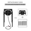 Outdoor Camp Stove High Pressure Propane Gas Cooker Portable Cast Iron Patio Cooking Burner (Single Burner 75000-BTU) - Picture shows