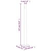 Patio Retractable Side Awning 55.1"x236.2" Brown