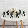 1pc Statue Miniature Figurines, Shelf Garden Decorative Object, Unique Gifts, Home Decor, Room Decor, Patio Decor, Garden Decor - Black