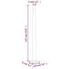 Patio Retractable Side Awning 55.1"x236.2" Gray