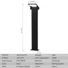 Inowel Outdoor Pathway Lights LED Bollard Light Landscape Path Light Modern Waterproof Driveway Lights 11706 - Black - 31.5in