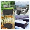 210D Waterproof Outdoor Furniture Cover Windproof Dustproof Patio Furniture Protector Oxford Cloth Garden 47.24x47.24x29.13 inch - S