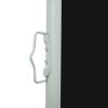 Patio Retractable Side Awning 55.1"x236.2" Black