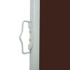 Patio Retractable Side Awning 55.1"x236.2" Brown