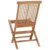 9 Piece Folding Patio Dining Set Solid Teak Wood