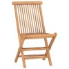 9 Piece Folding Patio Dining Set Solid Teak Wood