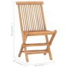 9 Piece Folding Patio Dining Set Solid Teak Wood