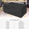 210D Waterproof Outdoor Furniture Cover Windproof Dustproof Patio Furniture Protector Oxford Cloth Garden 47.24x47.24x29.13 inch - S