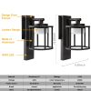Inowel Wall Sconce Replaceable GX53 LED Bulb Porch Light Modern Waterproof Wall Lamps IP44 Waterproof Outdoor Garden Light 36309 - Black