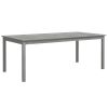 7 Piece Patio Dining Set Solid Wood Acacia Gray - Gray