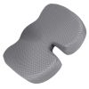 Seat Cushion Coccyx Orthopedic Memory Foam Cushion Tailbone Hip Support Chair Pillow for Office Car Seat - Grey