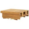 Folding Sun Lounger with Cushion Solid Acacia Wood - Brown