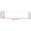 Patio Retractable Side Awning 55.1"x236.2" Gray