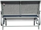 2 Person Swing Glider Chair Patio Swing Bench Garden Rocking Seat for Outdoor Patio,Backyard,Deck Swimming Pool - grey