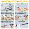 Solar Pathway Lights, Solar Garden Lights Outdoor White, Waterproof Led Path Lights for Yard, Patio, Landscape, Walkway - 12pcs